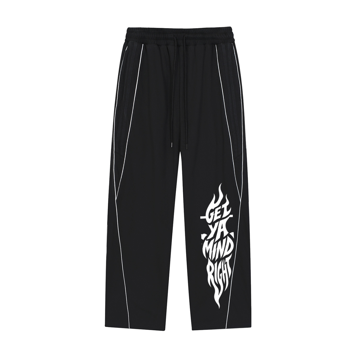 Reflection Striped Straight-Leg Sweatpants