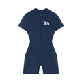 Women's Quarter-Zip Short Sleeve Romper