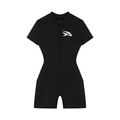 Women's Quarter-Zip Short Sleeve Romper
