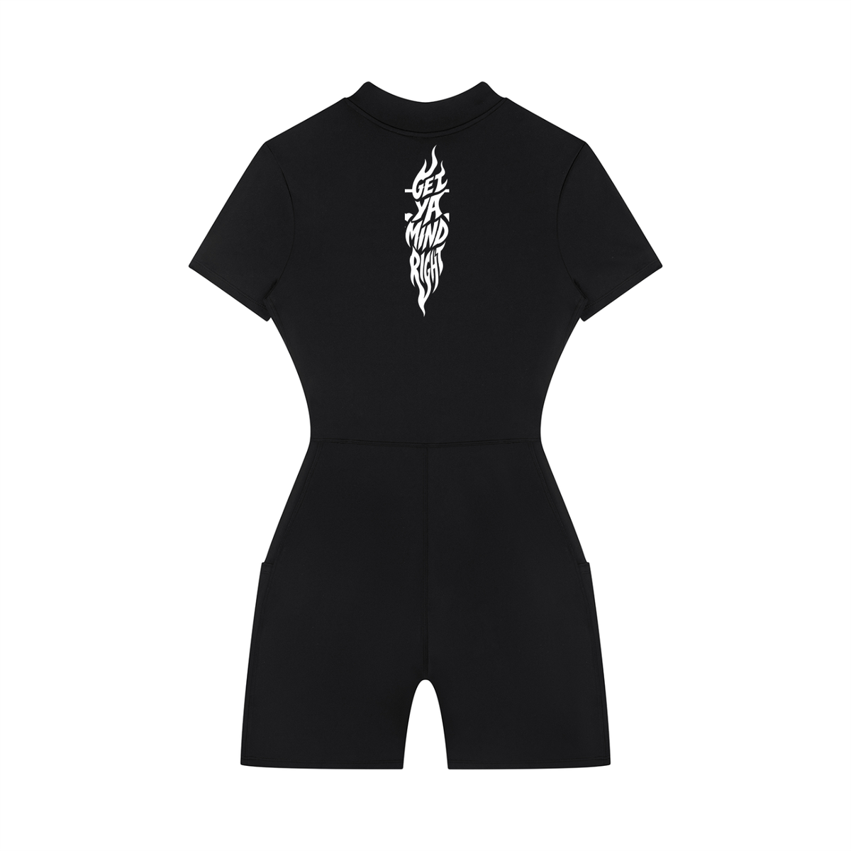 Women's Quarter-Zip Short Sleeve Romper