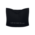 Women's Ruched Cropped Tube Top