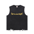 Snow Washed Raw-Hem Tank Top