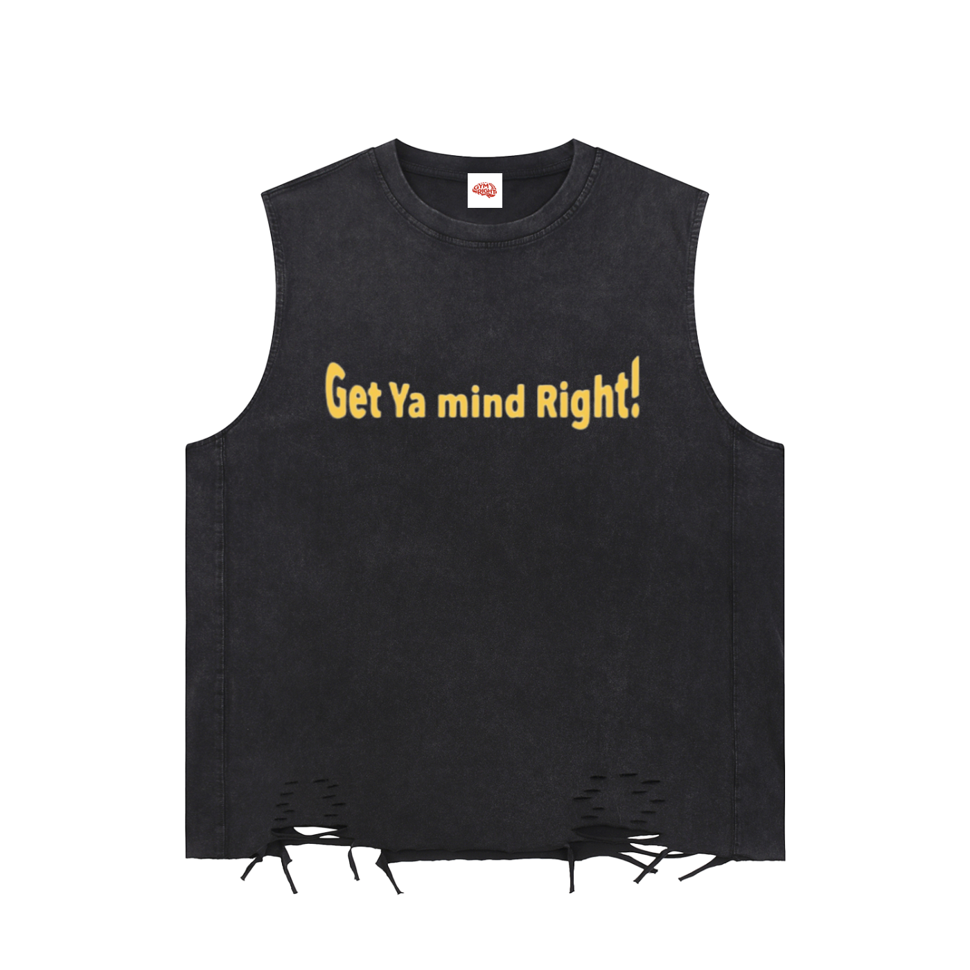 Snow Washed Raw-Hem Tank Top