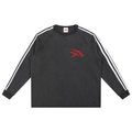 Snow Washed Contrast Tape Sweatshirt